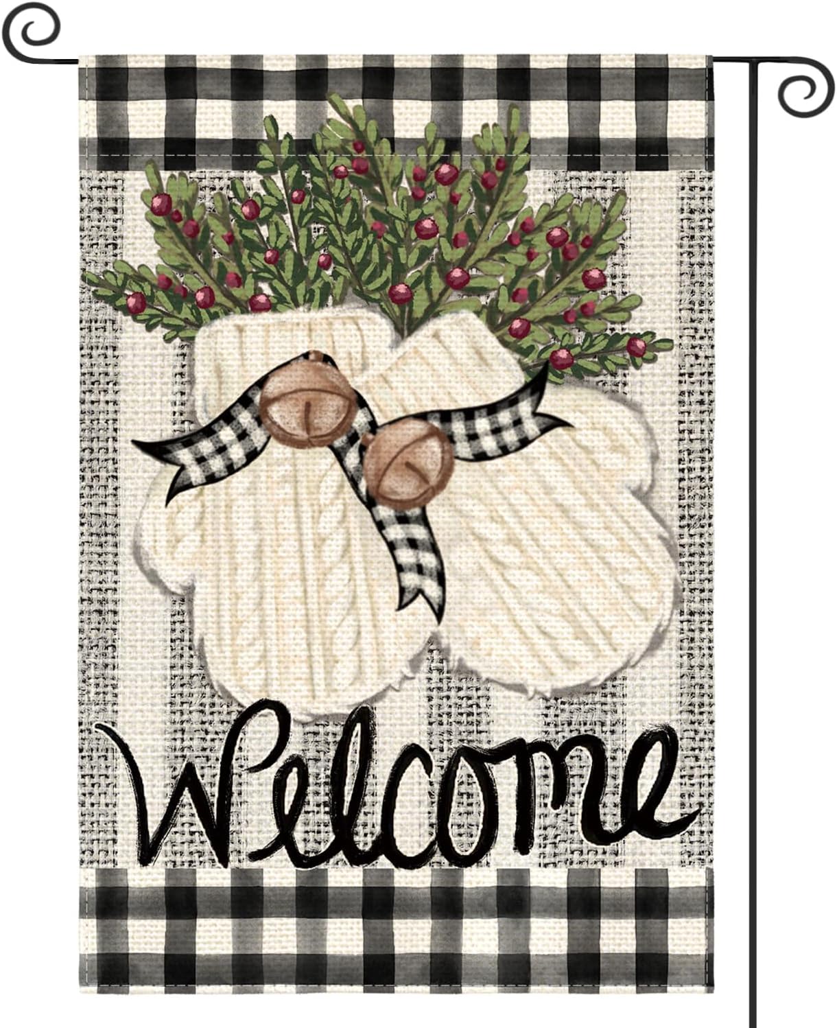 Garden Gloves - AVOIN colorlife Gloves Holly Welcome Winter