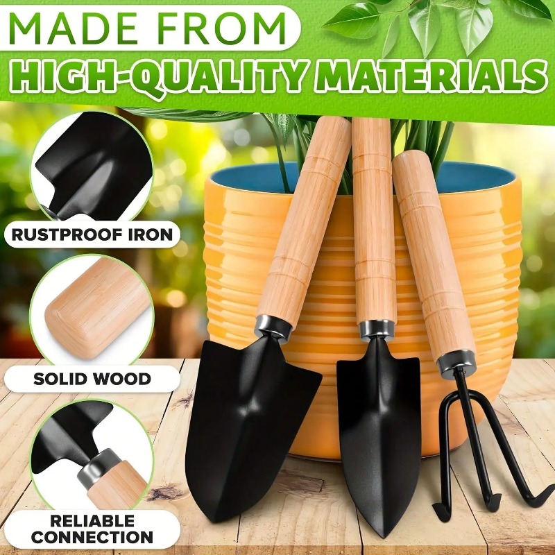 Indoor Herb Garden - 3PC/1Set Mini Gardening Tools Set Portable