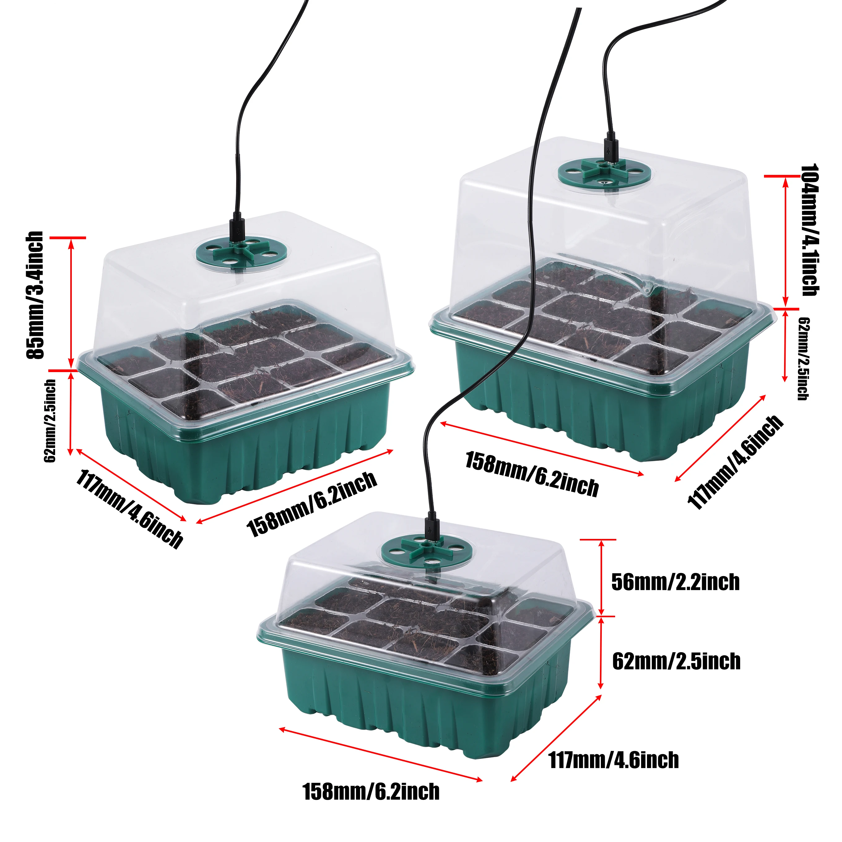 5 Pack/Set Seed Starter Tray P - Seed Starter Tray review and price