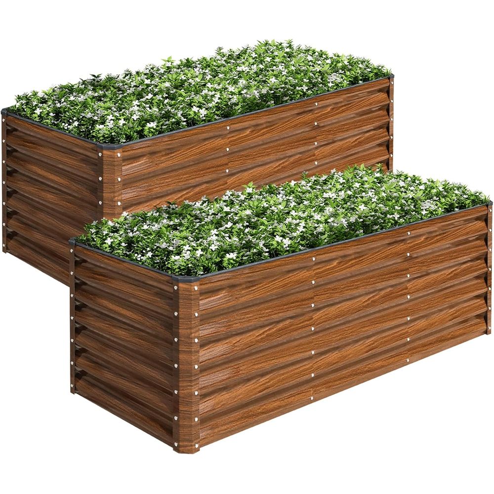 2-Pack 6x2x2T Galvanized Raise - Raised Garden Bed review and price