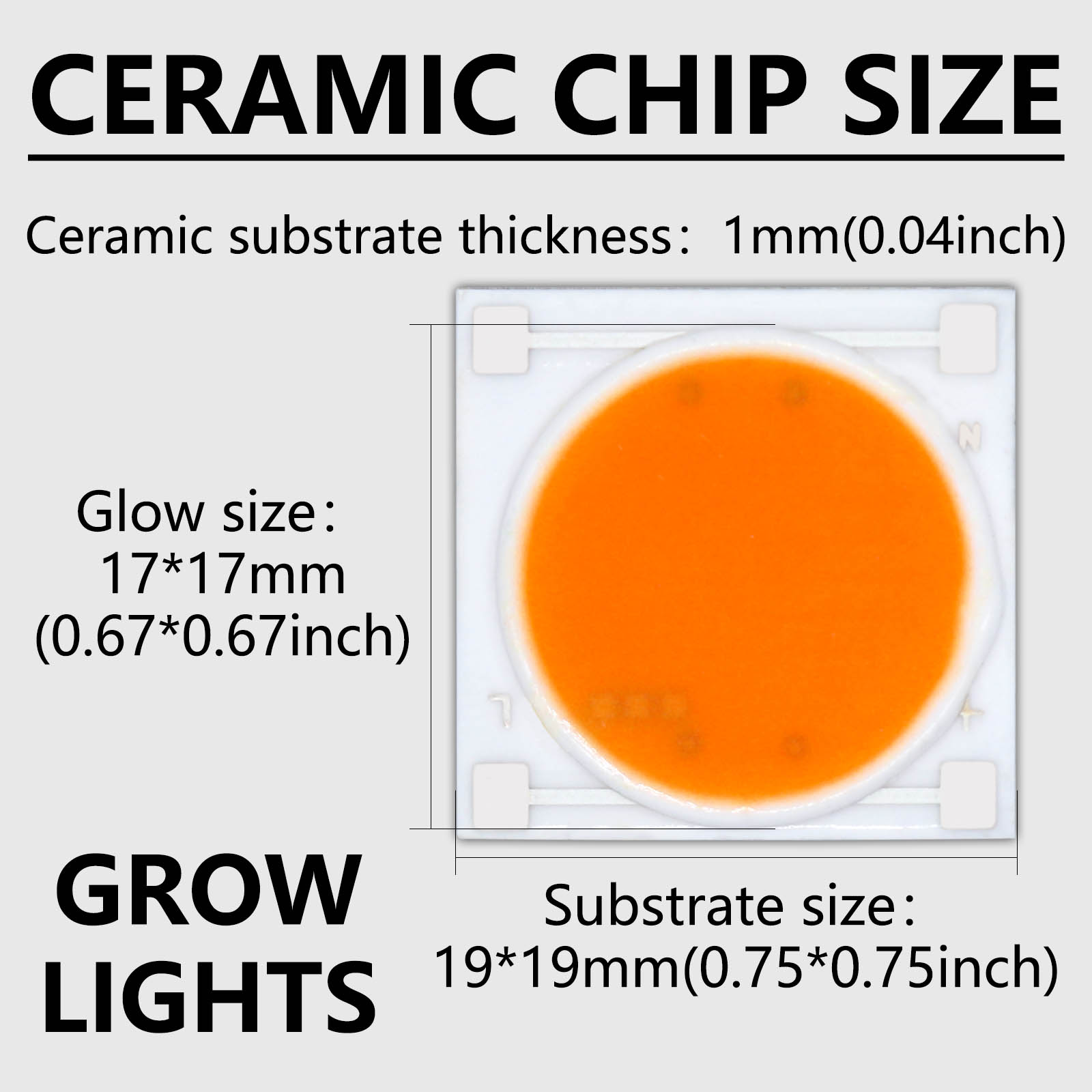 5pcs Ceramics Base LED COB Chi - Grow Light Led review and price