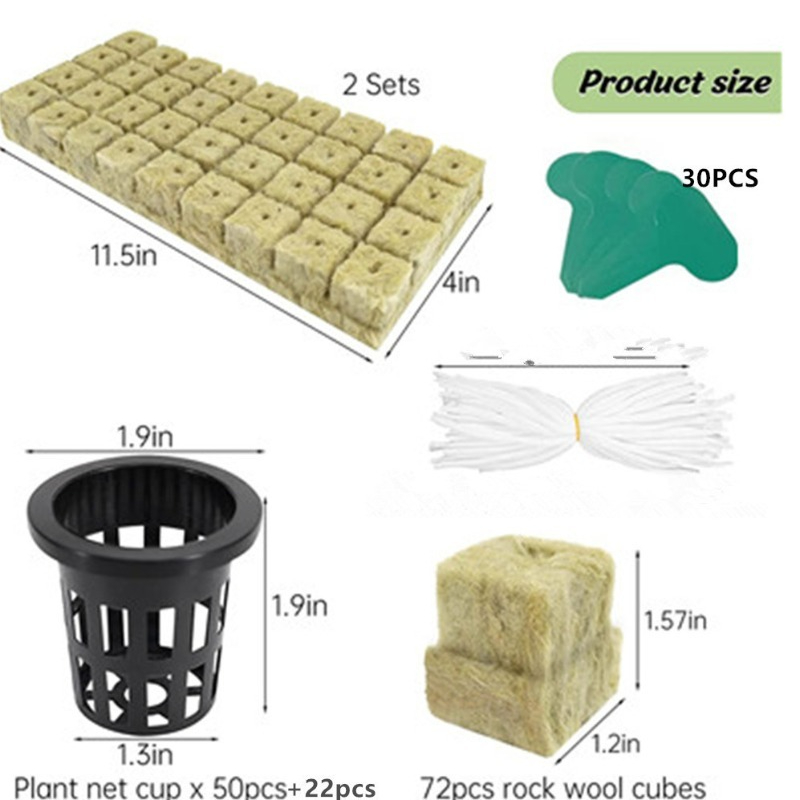 72-Pack Hydroponic Rockwool Cu - Hydroponic Kit review and price